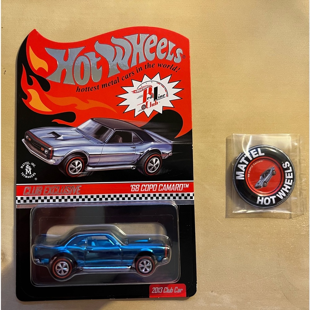 Hot Wheels RLC Exclusive Club/2013 Club Car Blue '68 Chevy COPO Camaro